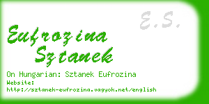 eufrozina sztanek business card